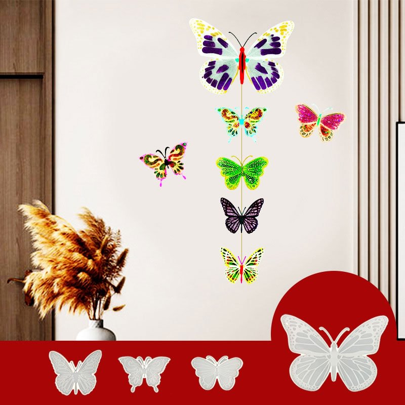 4pcs Silicone Resin Butterfly Molds