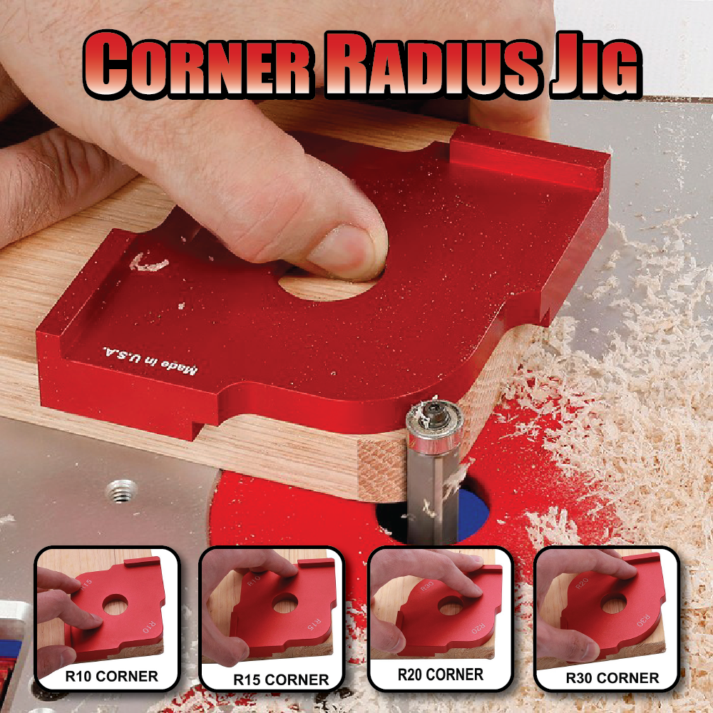 Professional Woodworking Corner Radius Jig、、sdecorshop