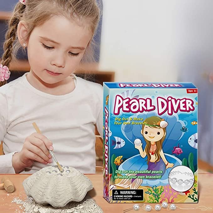 Pearl Diver Dig Kit Excavation Stem Toys-Mayoulove