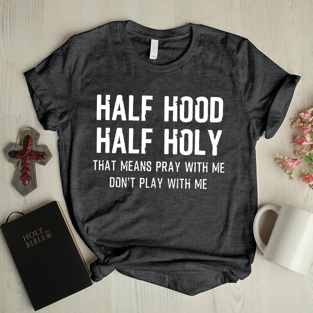 Pray with me don't play with me faith graphic tees
