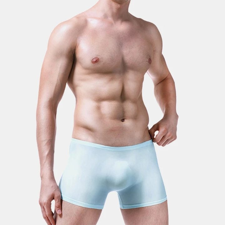 Men's 3-Pack 3D Seamless Cooling Thin Support Pouch Underwears