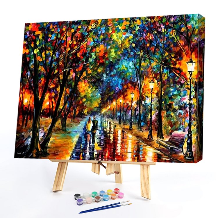 40*50CM Paint By Numbers-Romantic Stroll