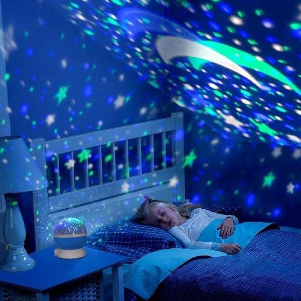Star Projector Light Baby Night Lights Star Projector 360-degree Rotating Colorful Starry Sky Projection Lamp、14413221362536236236、sdecorshop