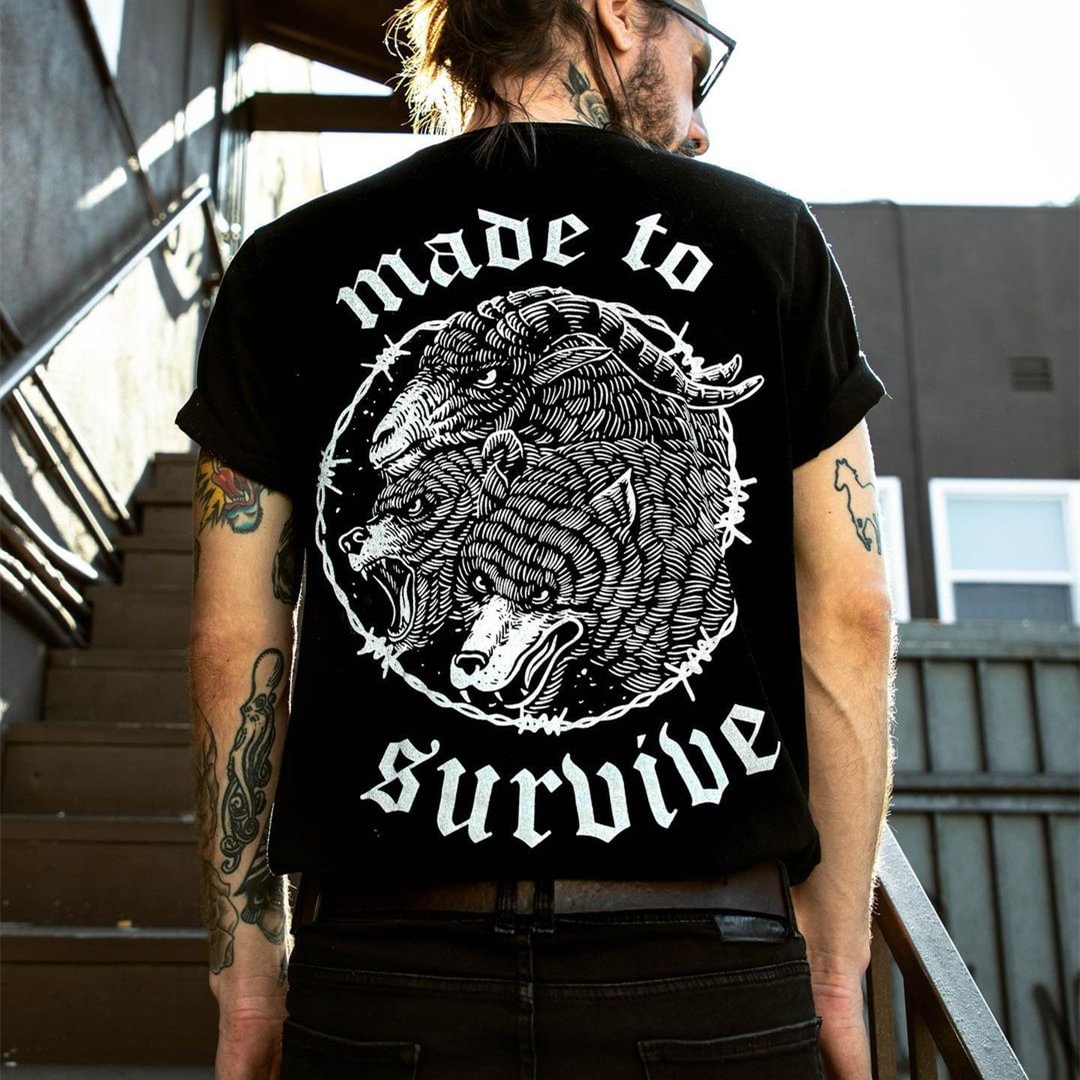 Made To Survive printed casual T-shirt -  