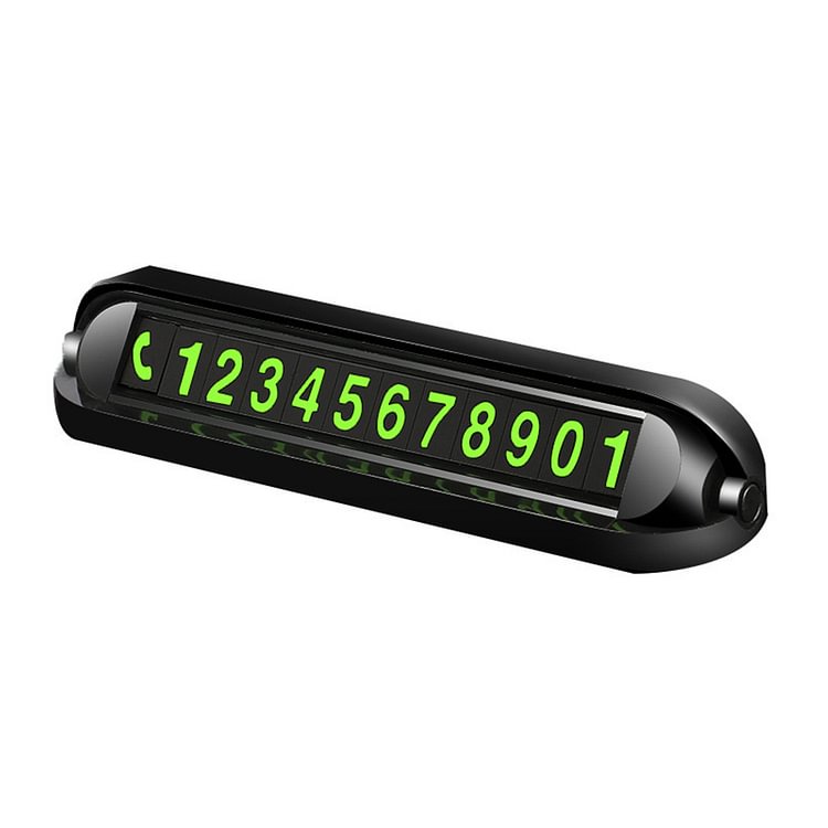 Luminous Car Temporary Parking Phone Number Card Sticker with Aromatherapy