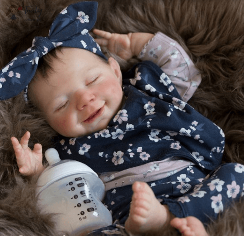 Mini Newborn Reborns Silicone 12'' Realistic April Sleeping Weighted Baby Girl Doll Nova 2022 -Creativegiftss® - [product_tag]