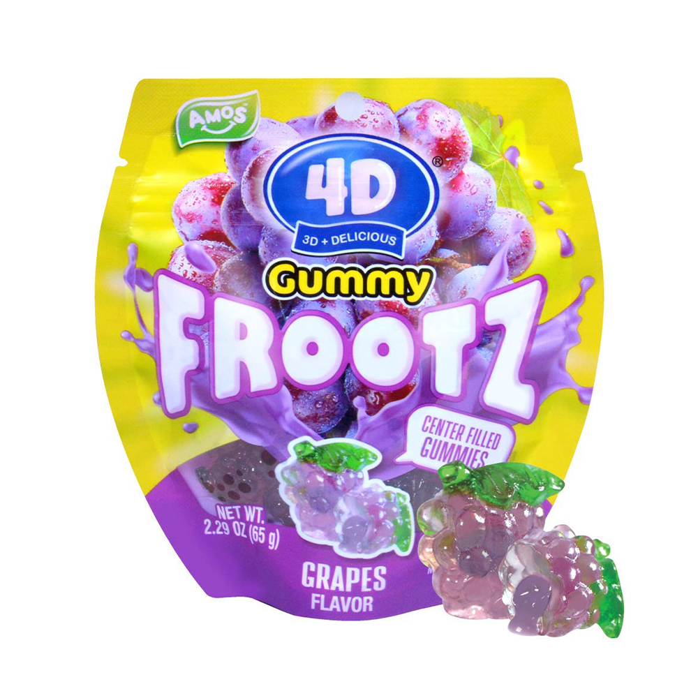 AMOS 4D Frootz Gummy Grape (Pack of 12)
