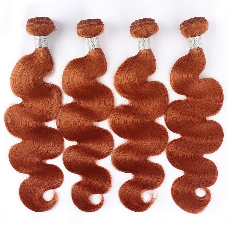 1 PC Ginger Body Wave Hair Bundles丨Brazilian Mature Hair