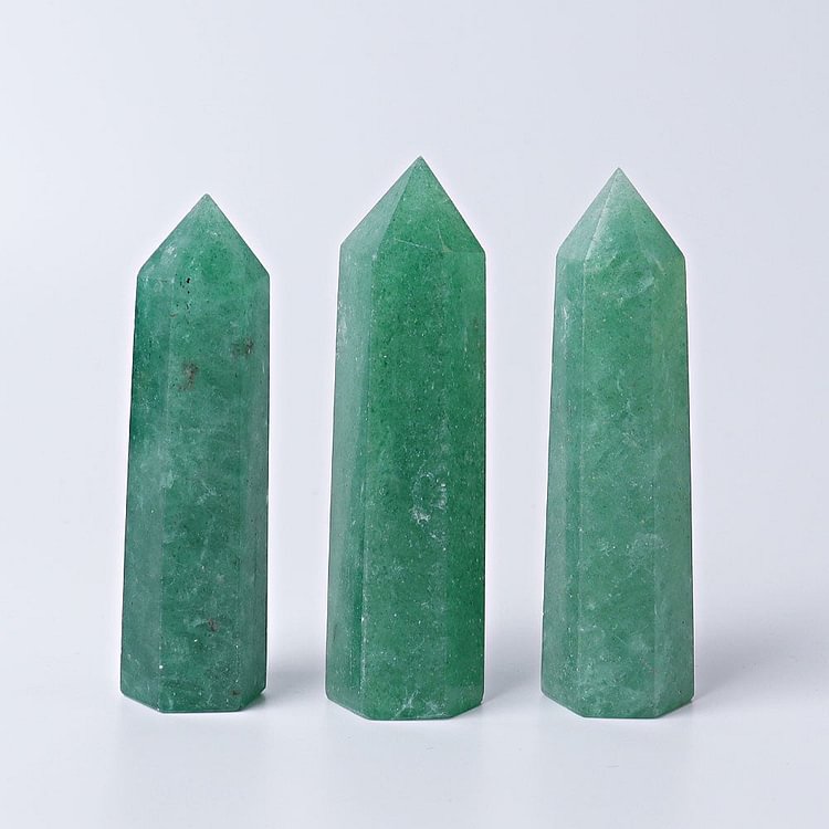 3"-3.5" Green Strawberry Crystal Towers Points Bulk Crystal wholesale suppliers