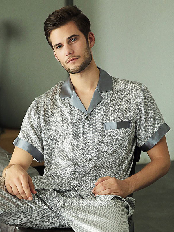 22 Momme Silk Matching Pajamas For Men
