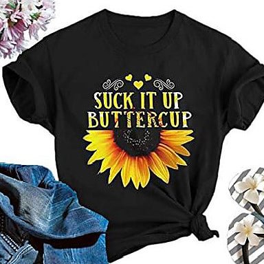 Sunflower Womens Suck It Buttercup T-Shirt
