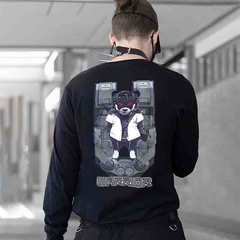 Panda Cyber Warrior Printed T-shirt / Techwear Club / Techwear