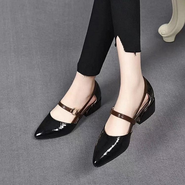 Spring and summer leather casual shoes