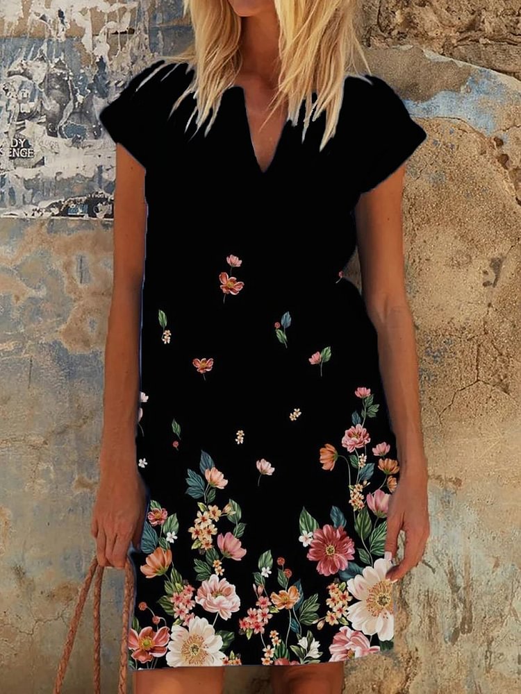 Summer Print dress-Mayoulove
