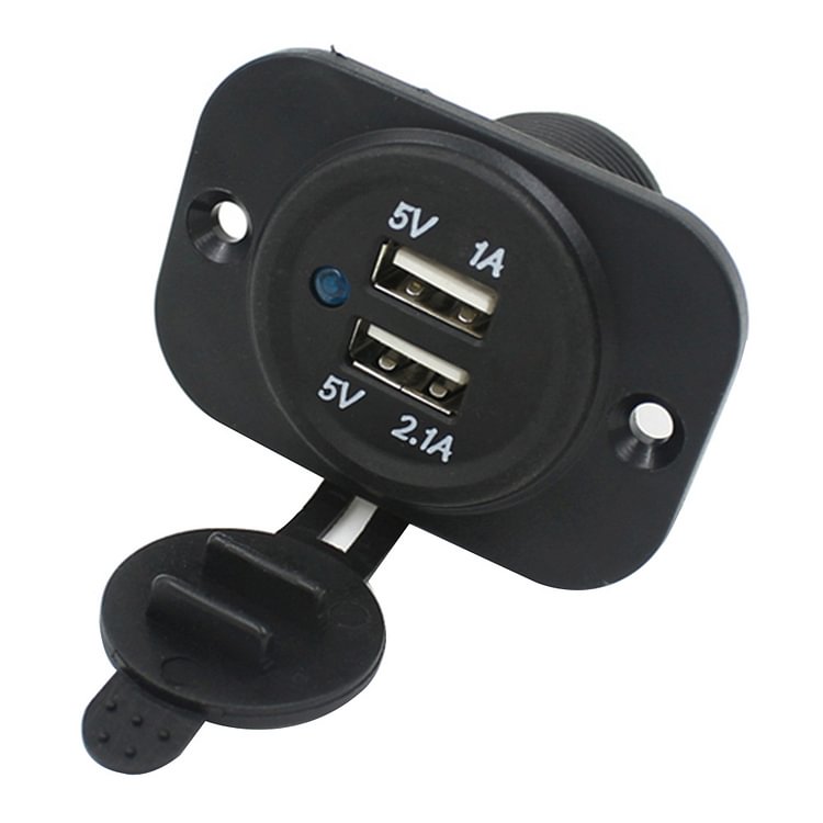 Car Chargers DC 5V 2 Ports Dual USB Chargers Socket Adapter Power Outlet