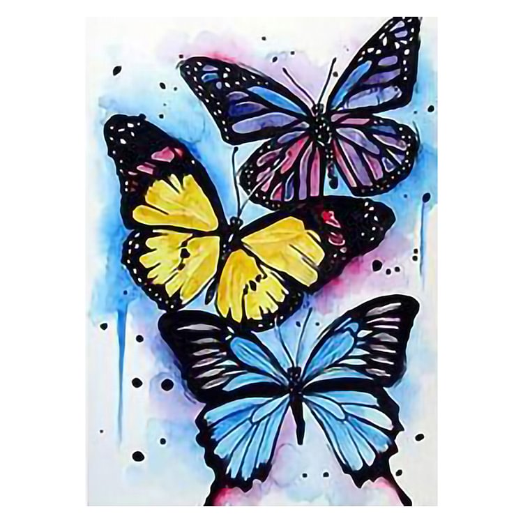 Butterfly-11Ct Stamped Cross Stitch-40*50CM