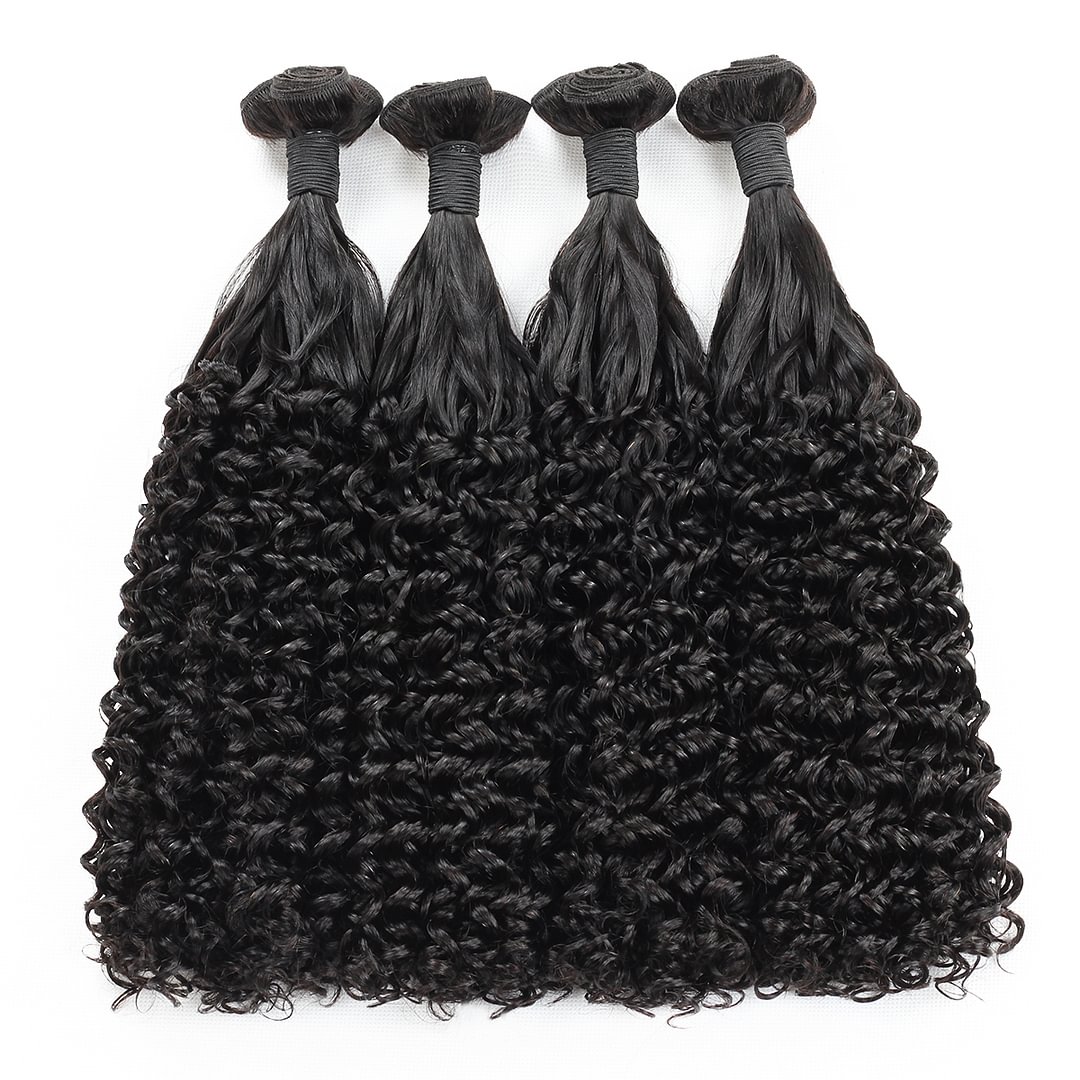 1 PC Black Curly Hair Bundles丨Indian Mature Hair