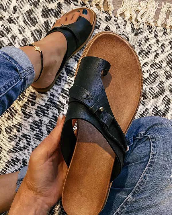 summer leather orthopedic carina sandals flip flop beach sandals anti slip