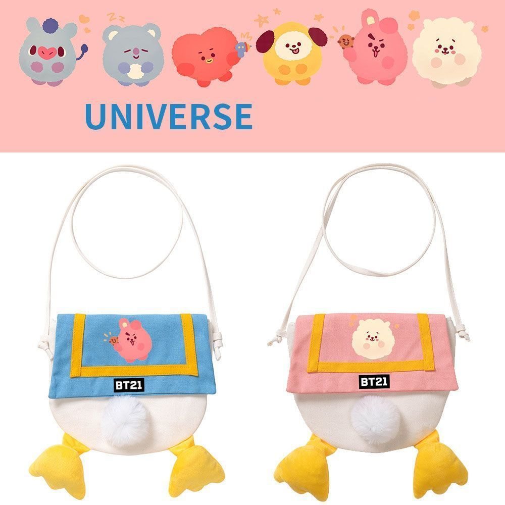 BT21 UNIVERSE Cute Duck Messenger Bag