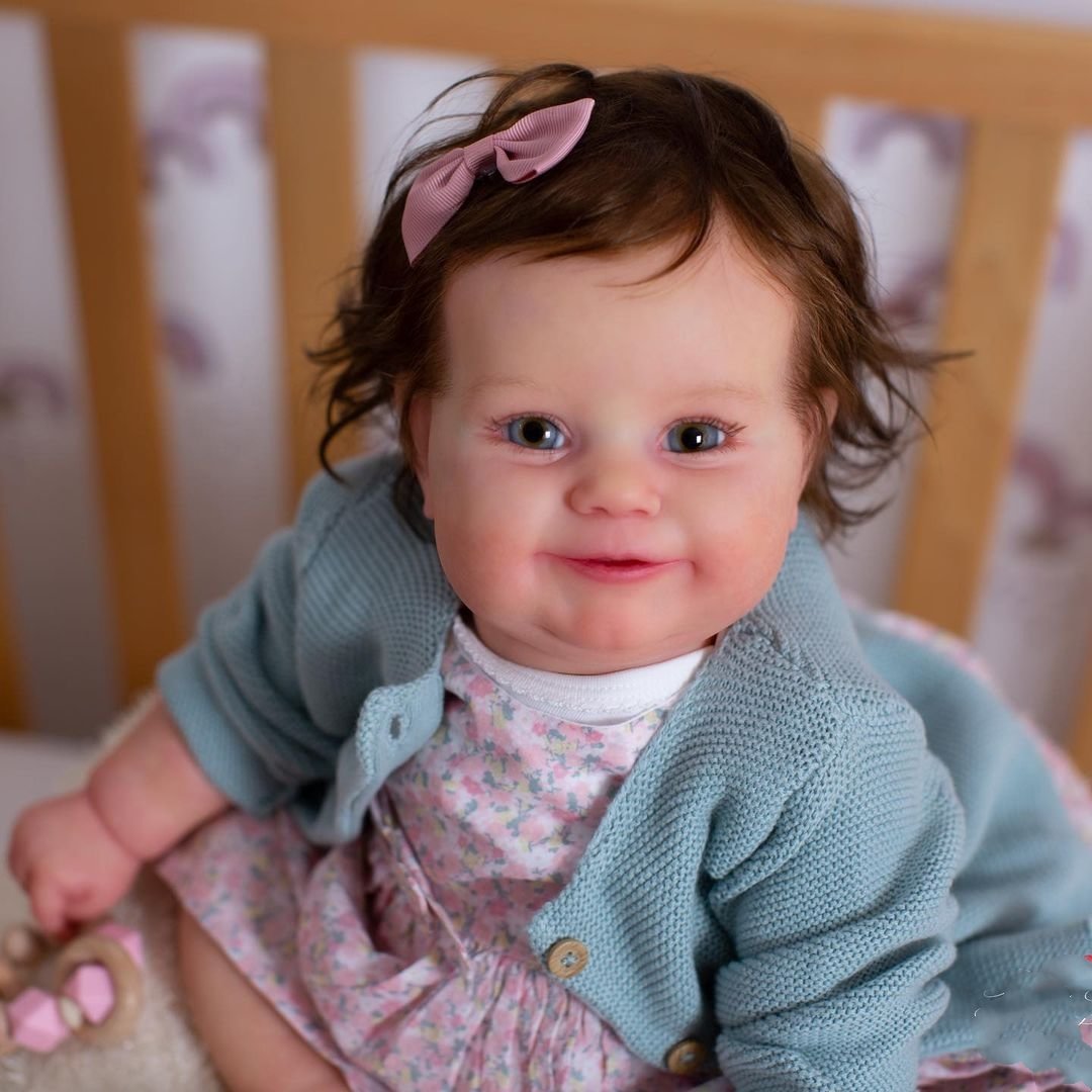  20" Real Looking Lifelike Silicone Reborn Girl Chloe,With Heartbeat💖 & Sound🔊 and  Sweet Smile Girl Doll - Reborndollsshop.com-Reborndollsshop®