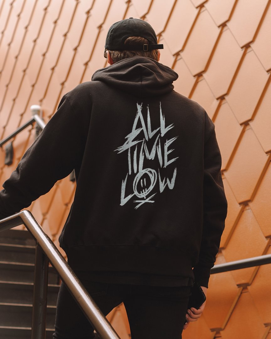 AII TIME LOW Printed Men's All-match Hoodie - Krazyskull