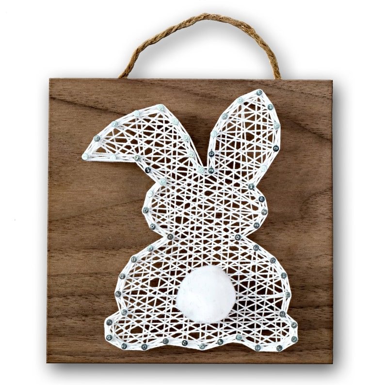 String Art - Easter Bunny  5" x 5"-Ainnpuzzle