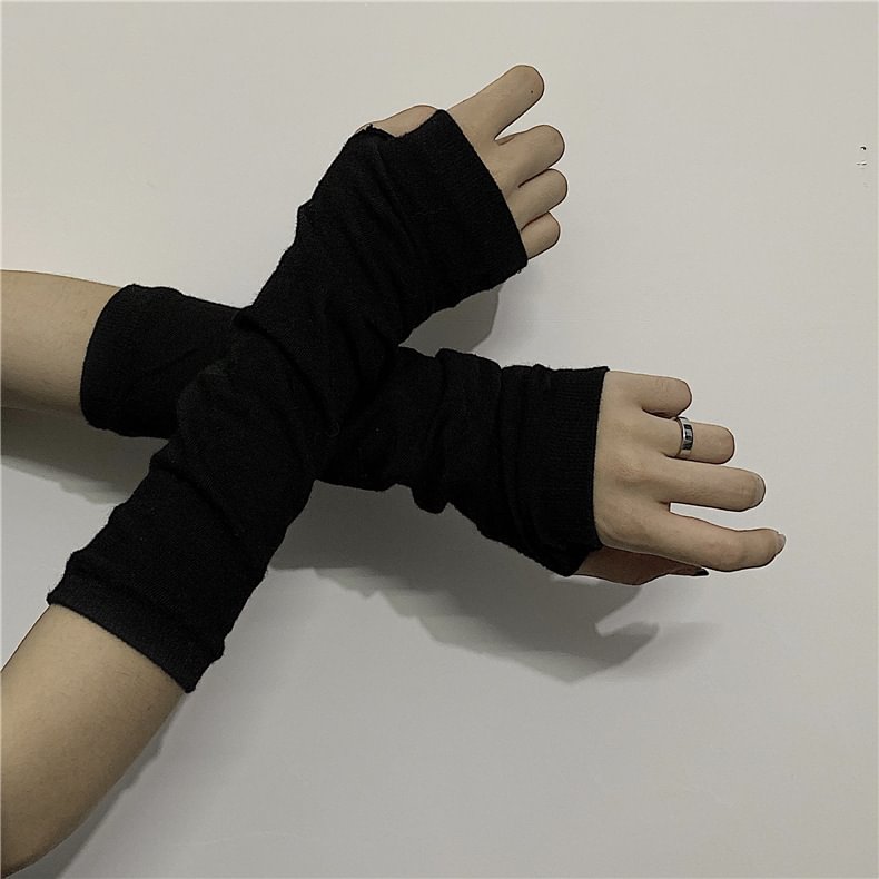 Harajuku homemade ninja wear finger gloves Yamamoto dark sleeves for men and women trendy / Techwear Club / Techwear