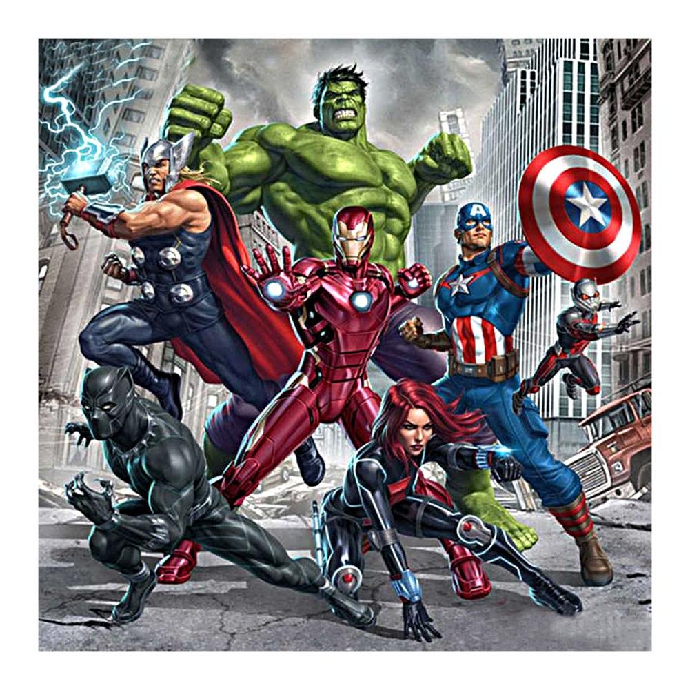 Full Round Diamond Painting Marvel Characters Iron Man (40*40cm)