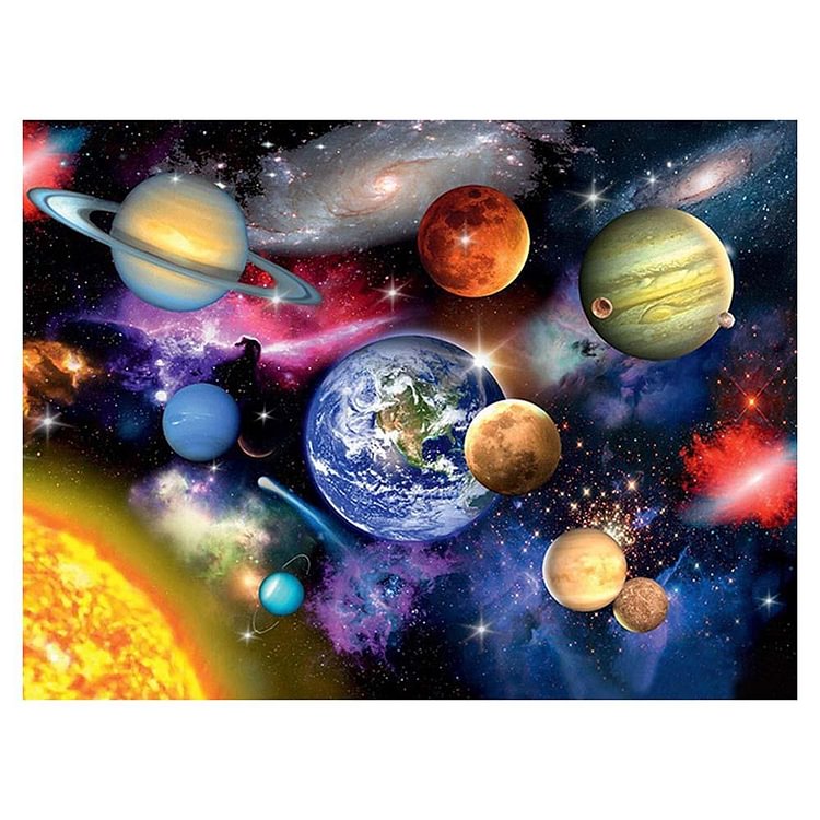 Outer Space Round Drill Diamond Painting 30X40CM(Canvas)-gbfke