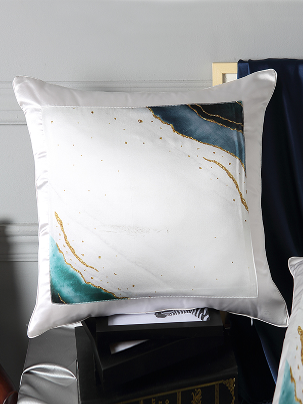 Artistic Printed Decorative Cushion Silk Pillowcase