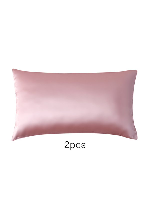Pink Single Side Mulberry Silk Pillowcase 2pcs