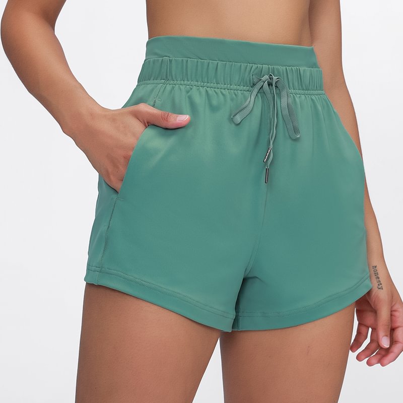 Womens high waisted drawstring shorts