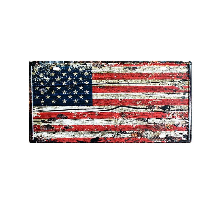 Flag - Car Plate License Tin Signs/Wooden Signs - 30x15cm