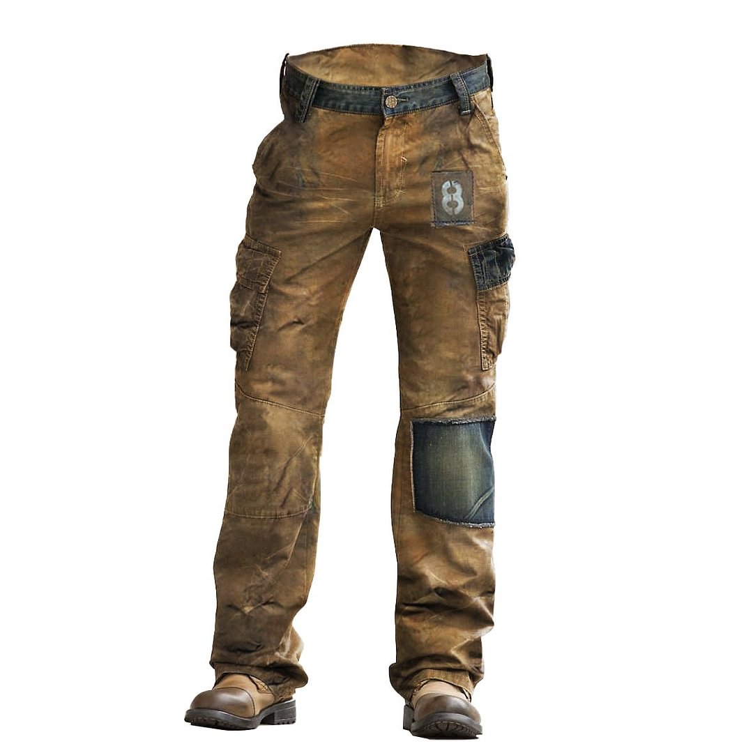 Fashion patch pocket cargo jeans / [viawink] /