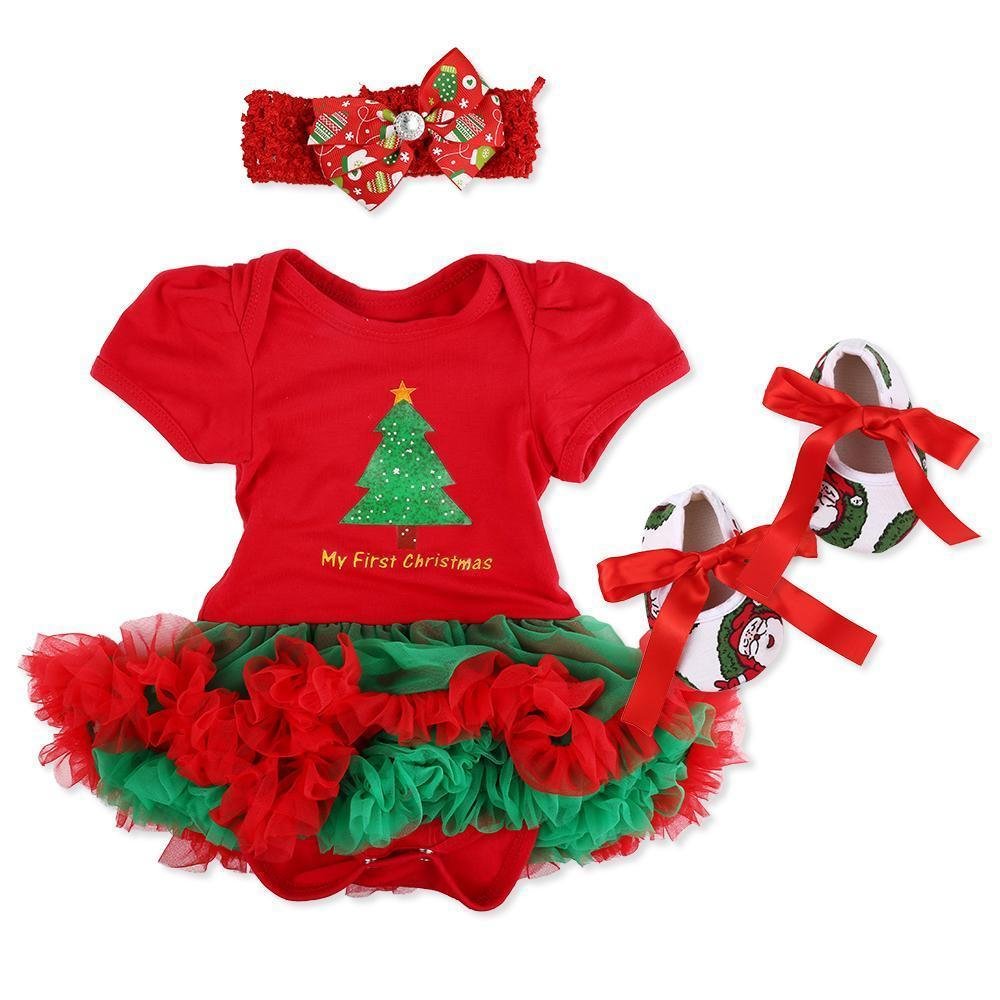 Red Dress Four-Piece Clothes Set Gift For 20-24"Reborn Baby 2022 -jizhi® - [product_tag]