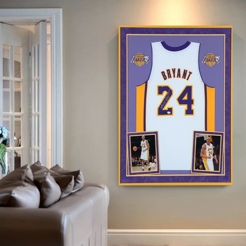 Kobe Bryant Basketball Jersey Canvas Wall Art