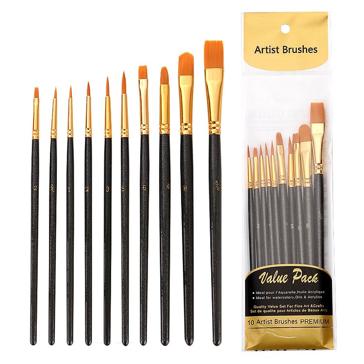Paint & Trim 10-Pack Super Value Paint Brush Set