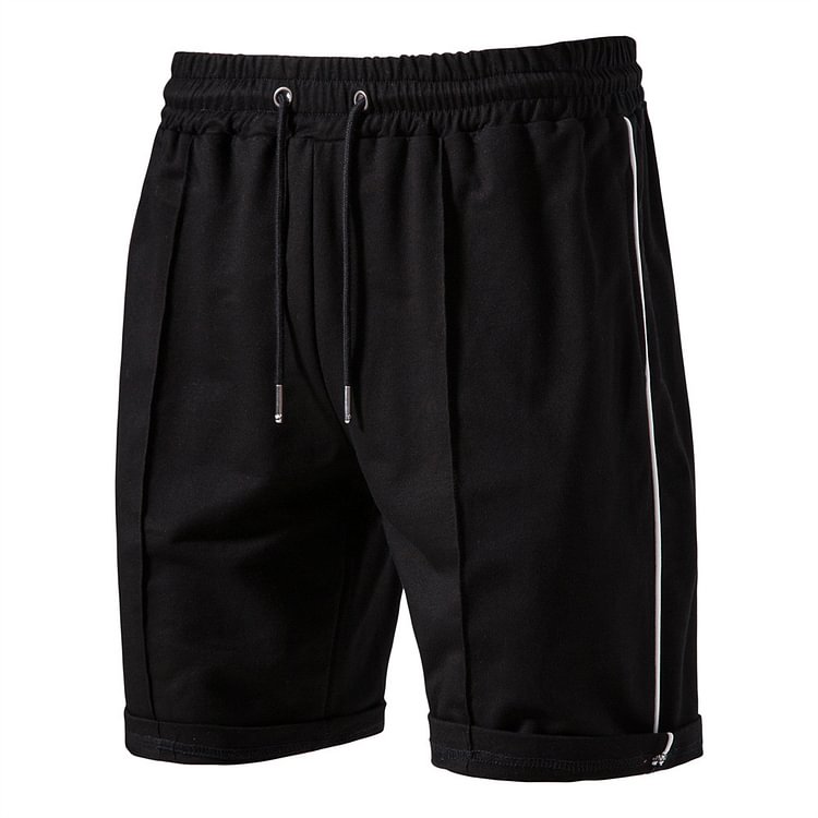 BrosWear Solid Color Casual Sports Shorts