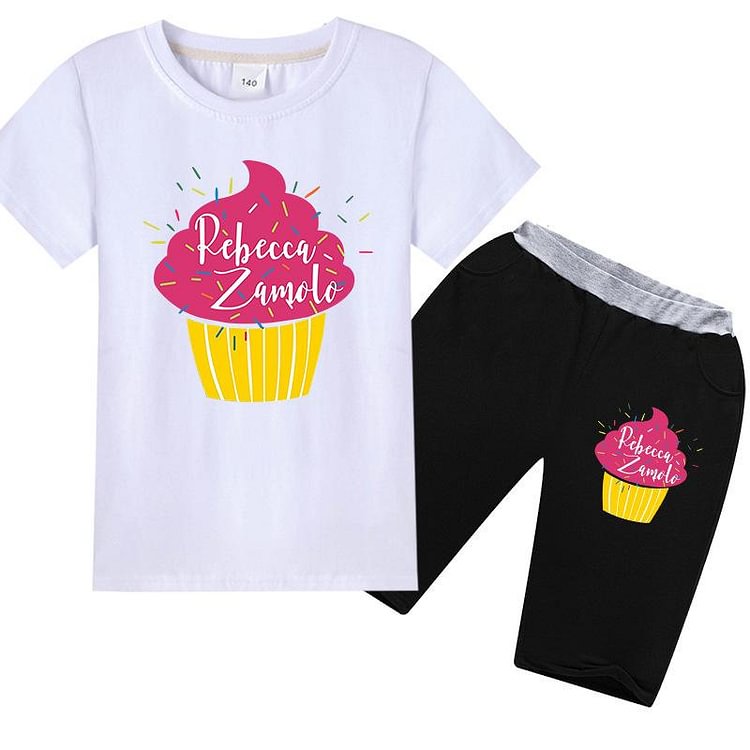 Mayoulove Kids Rebecca Zamolo T-shirt with  shorts-Mayoulove