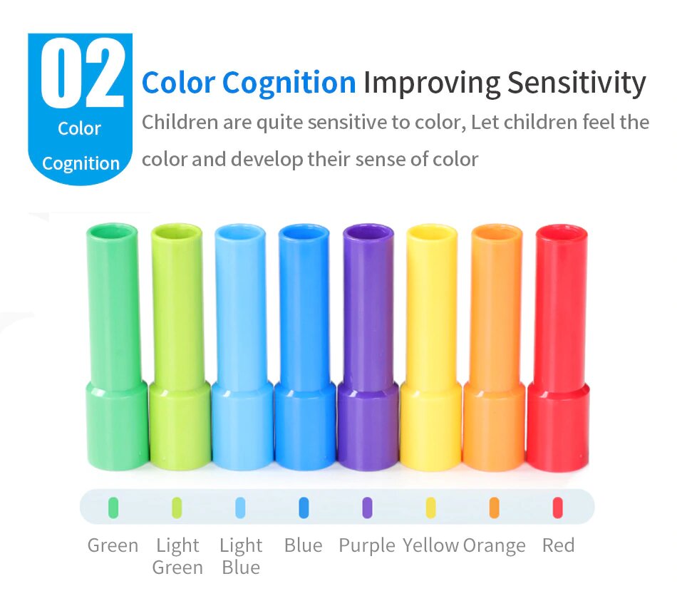 color cognition Pipe Building Blocks Polaxo