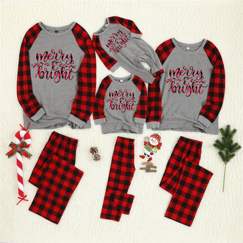 Christmas Plaid Family Matching Pajamas Set、、sdecorshop