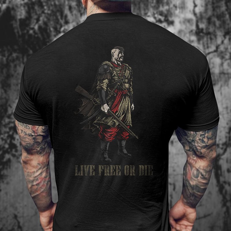 Livereid Live Free Or Die Print T-shirt - Livereid