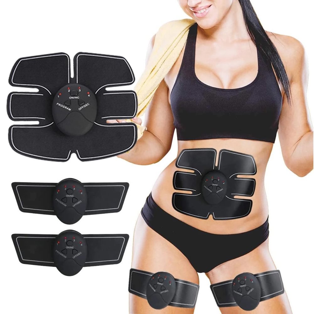 Stimulating Belt- Abdominal Toner-Training Device for Muscles- Wireless Portable to-Go Gym Device- Muscle Sculpting at Home- Fitness Equipment for at-Home Workouts