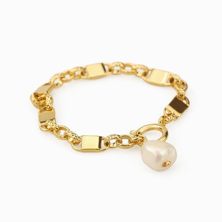 Simple Pearl Pendant Bracelet