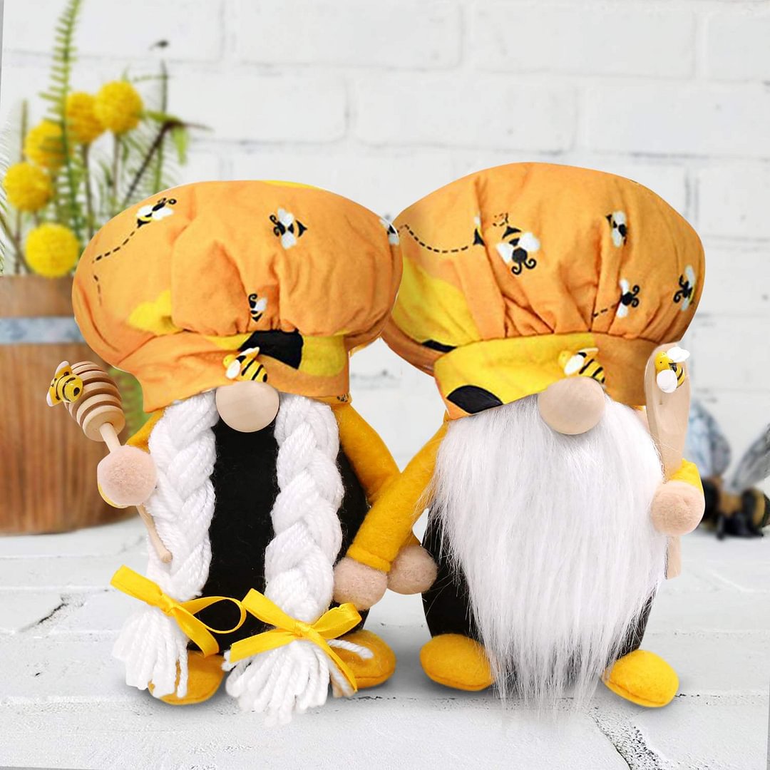 Handmade Bumble Bee Gnome Doll Chef For Holiday Gift And Decoration、、sdecorshop