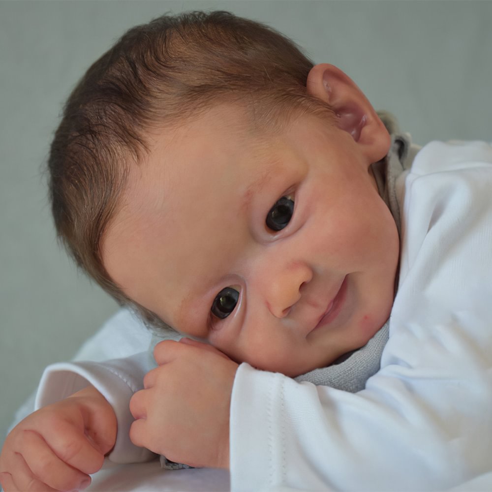 [New Series!] 20'' Lifelike Eyes Opened Reborn Infant Boy Named Benjamin,Lovely Birthday Gift for Kids
