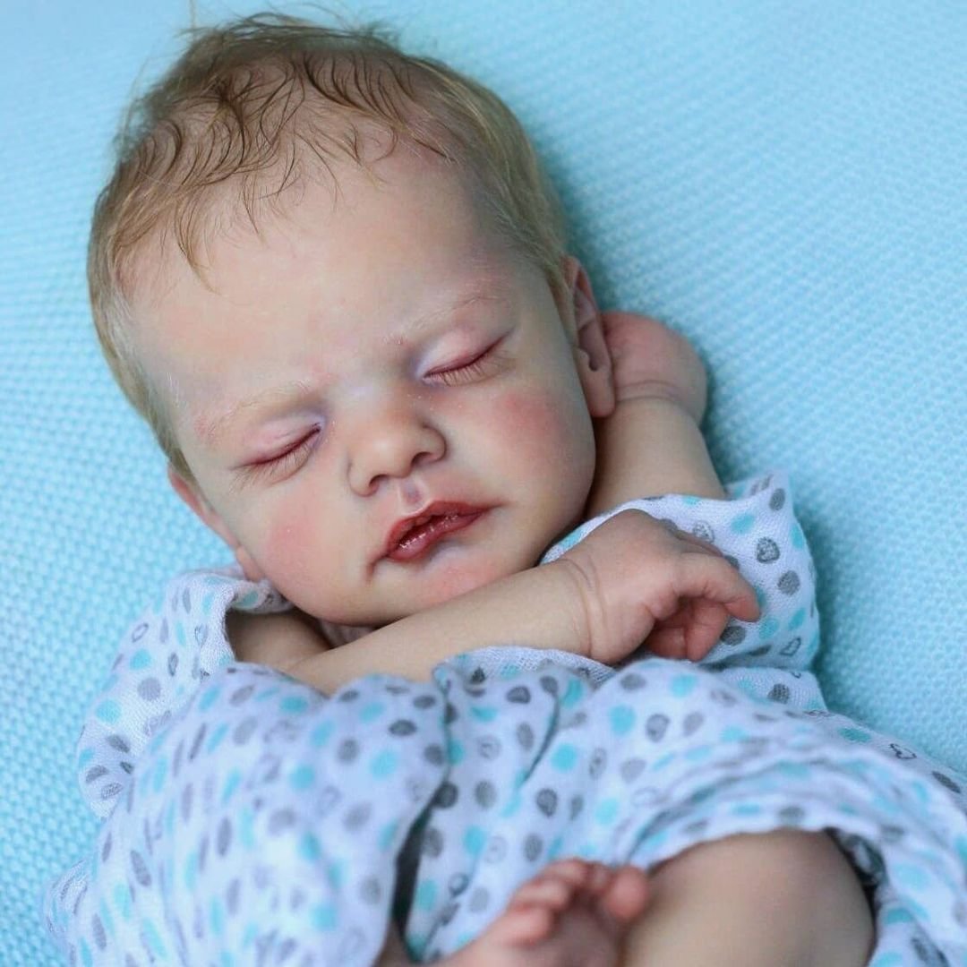 19" Cute Lifelike Eyes Closed Reborn Boy Henry
