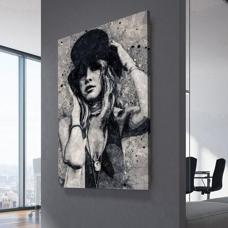 Young Stevie Nicks Canvas Wall Art