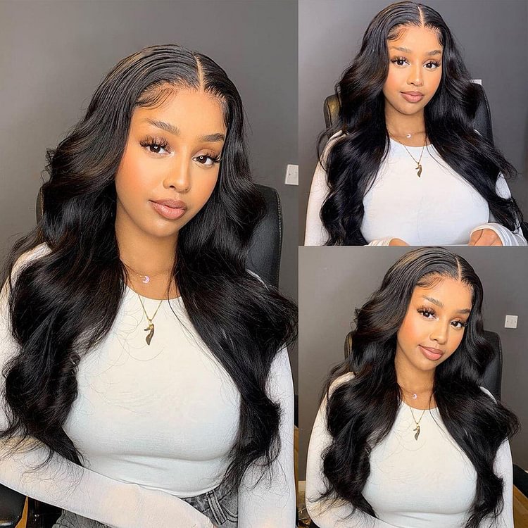 💥 Affordable  💥 Undetectable 13×4 Frontal Lace Wigs | Black Wavy Hair Wigs | Upgraded 2.0