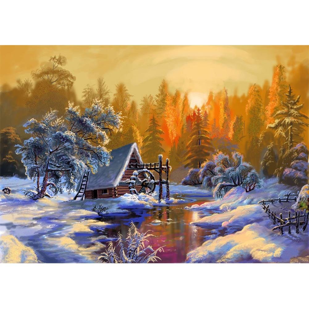 Snow Scenery   (Snow08) Diamond Painting 40*30cm